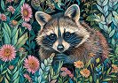 Енот с цветя - Пъзел от 1000 части - пъзел