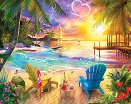 Любовен плаж - Пъзел от 1000 части - пъзел