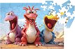 Динозаври - Дървен пъзел от 50 части, от колекцията Dream Team - пъзел