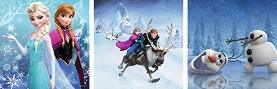 Снежни приключения - 3 пъзела от 49 части на тема Замръзналото кралство - пъзел