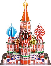 Храм Свети Василий Блажени - 3D пъзел от колекцията "Архитектурни забележителности" - пъзел