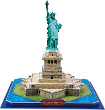 Статуята на свободата - 3D пъзел от колекцията "Архитектурни забележителности" - пъзел