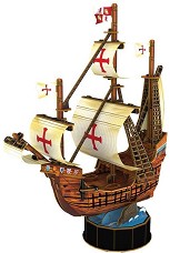 Кораб - Санта Мария - 3D пъзел - пъзел