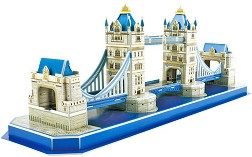 Тауър Бридж, Лондон - 3D картонен пъзел от 52 части - пъзел