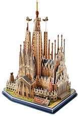 Саграда Фамилия, Испания - 3D картонен пъзел от 184 части от колекцията National Geografic Kids - пъзел