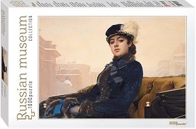 Неизвестната жена - Пъзел от 1000 части на Иван Крамской от колекцията Russian Museum - пъзел
