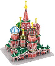 Катедралата Свети Василий Блажени - 3D пъзел - пъзел