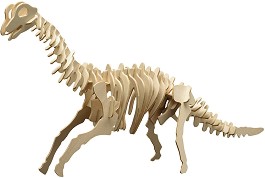 Скелет на Брахиозавър - Дървен 3D пъзел - пъзел
