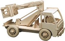 Камион с вишка - Дървен 3D пъзел - пъзел