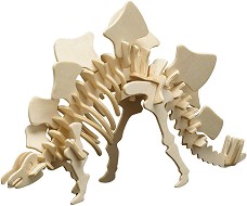 Скелет на Стегозавър - Дървен 3D пъзел - пъзел