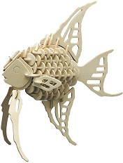 Рибка - Дървен 3D пъзел - пъзел