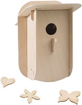 Къщичка за птици - Дървен 3D пъзел - пъзел