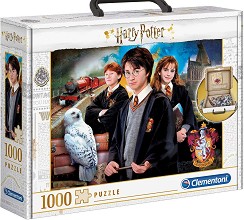 Хари Потър - Пъзел от 1000 части в куфар - пъзел