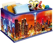 Кутия за съхранение - Ню Йорк - 3D пъзел от 223 пластмасови части - пъзел