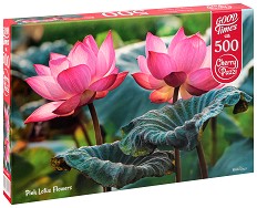 Розови лотуси - Пъзел от 500 части - пъзел