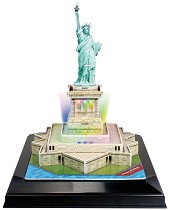 Статуята на свободата - Светещ 3D пъзел - пъзел