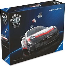 Порше 911 GT3 Cup - 3D пъзел от 108 пластмасови части - пъзел