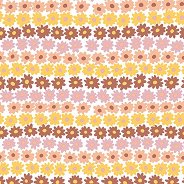    Ambiente Happy flowers brown